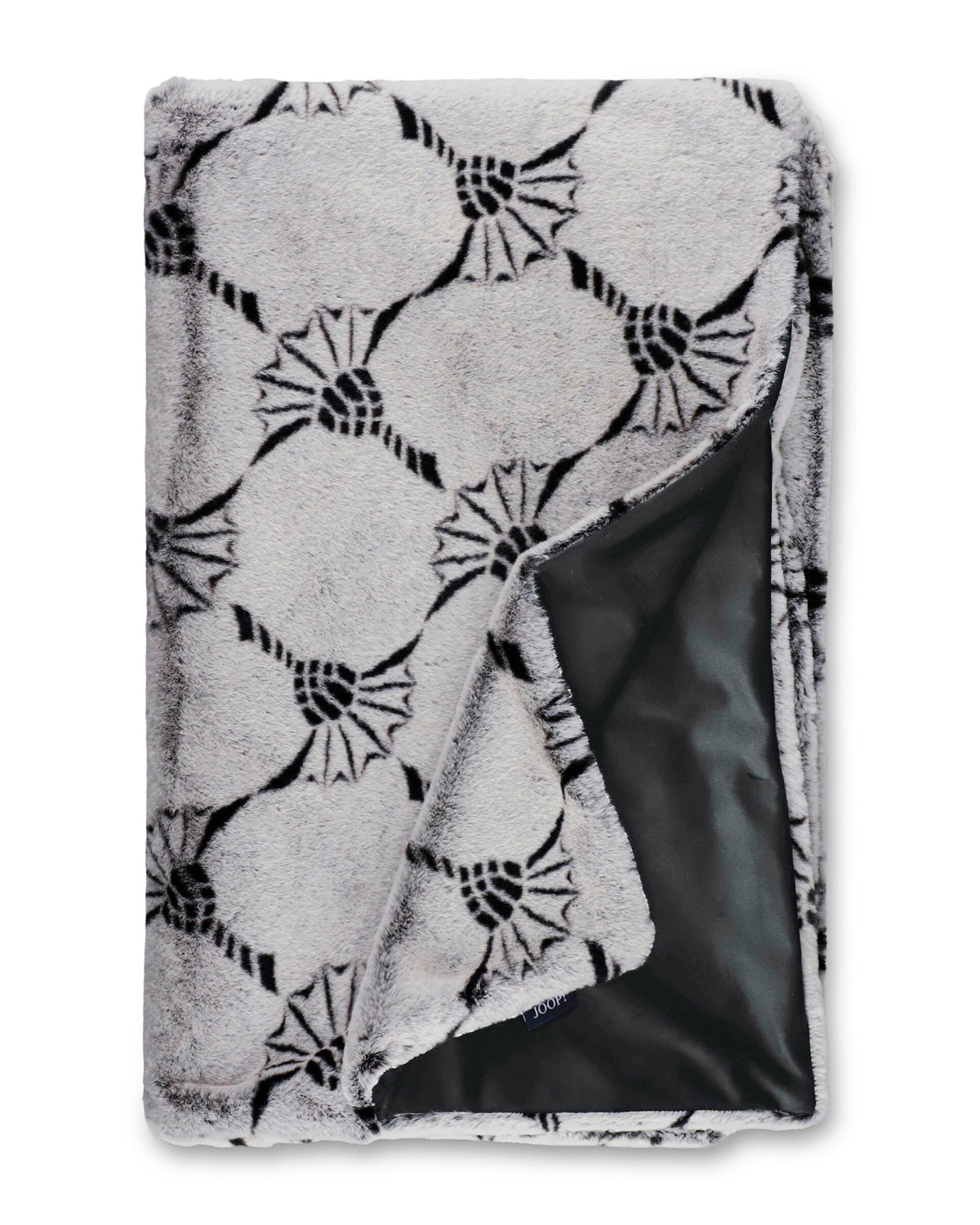 JOOP! CALM CORNFLOWER Plaid 130x170 cm, Schwarz