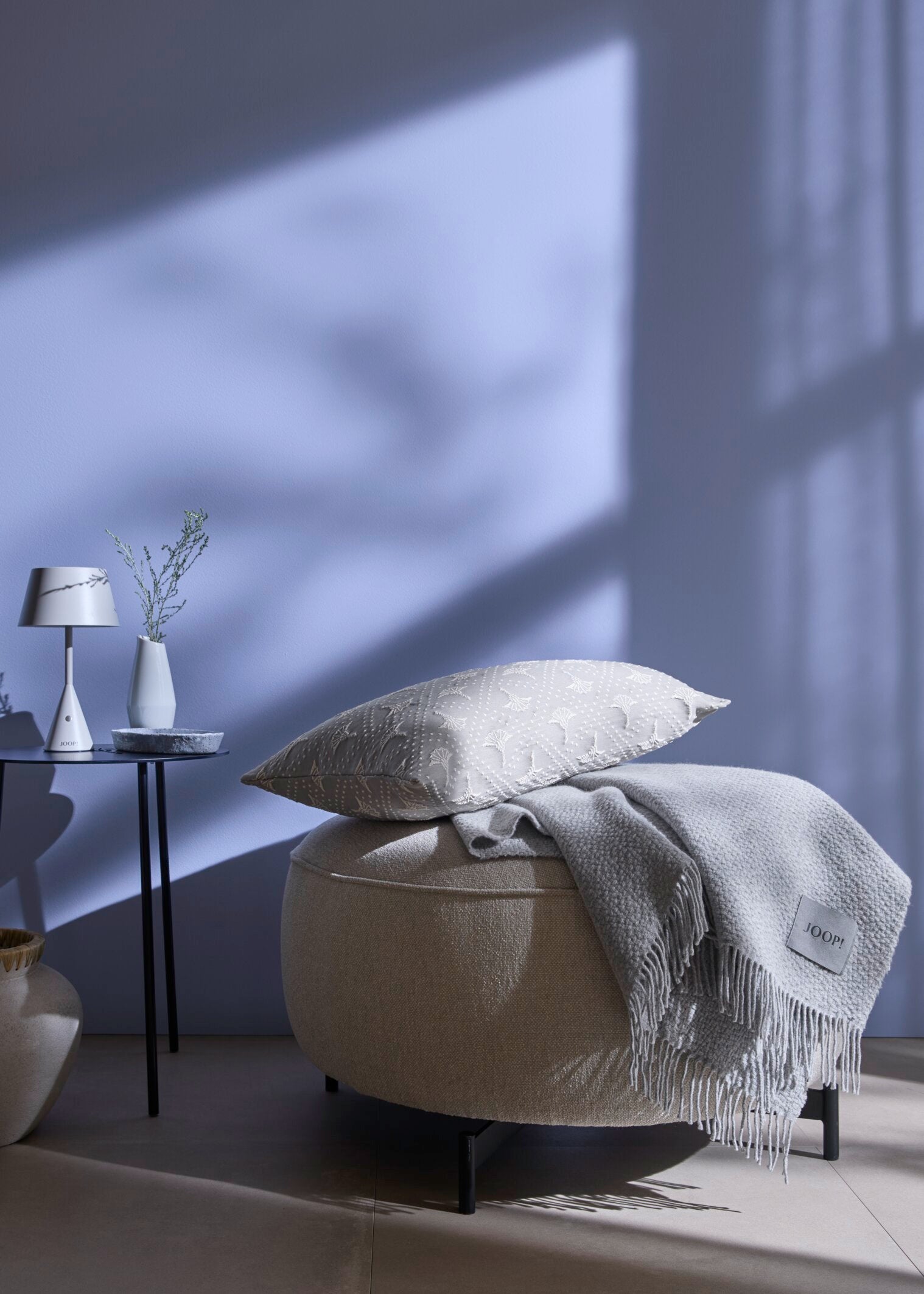 JOOP! CORNFLOWER CHARM Zierkissenhülle 40x40 cm, Silber