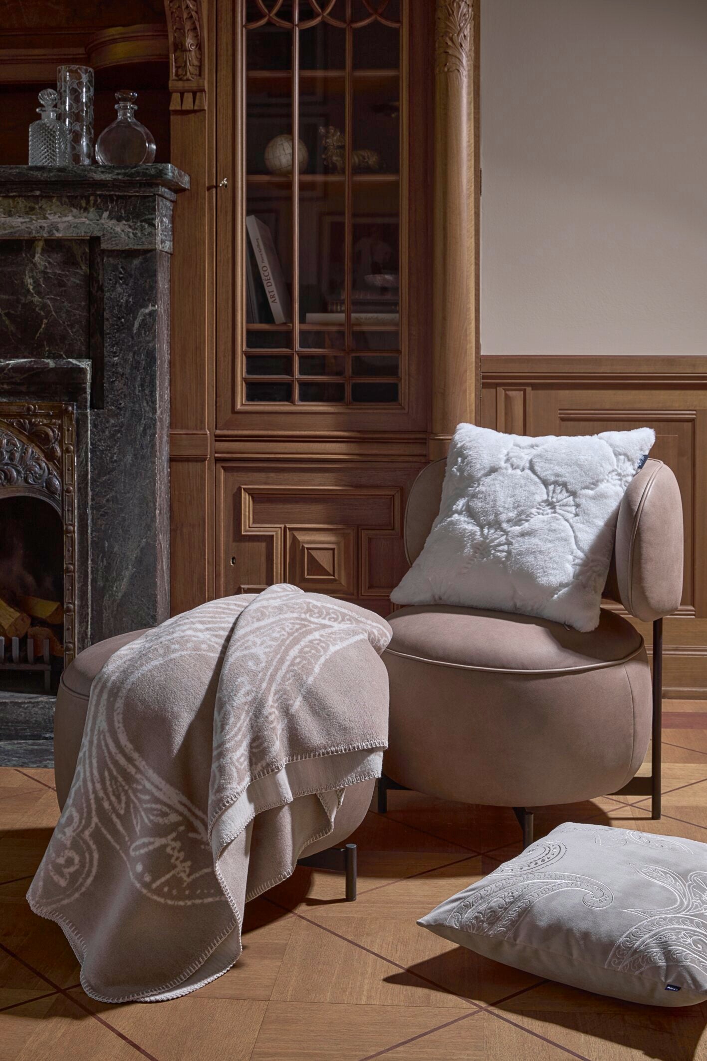 JOOP! COZY CORNFLOWER Zierkissenhülle 50x50 cm, Weiß