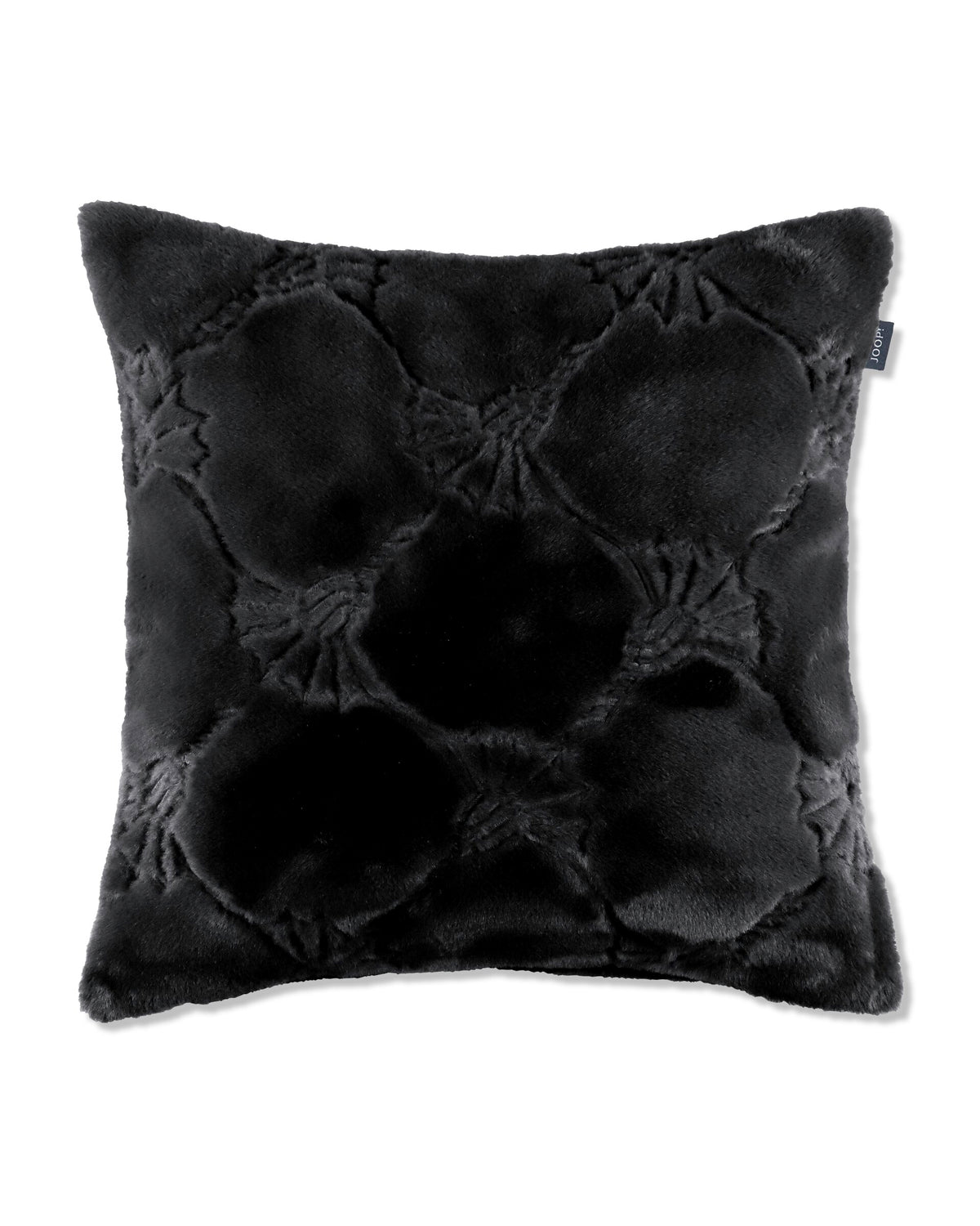 JOOP! COZY CORNFLOWER Zierkissenhülle 50x50 cm, Schwarz