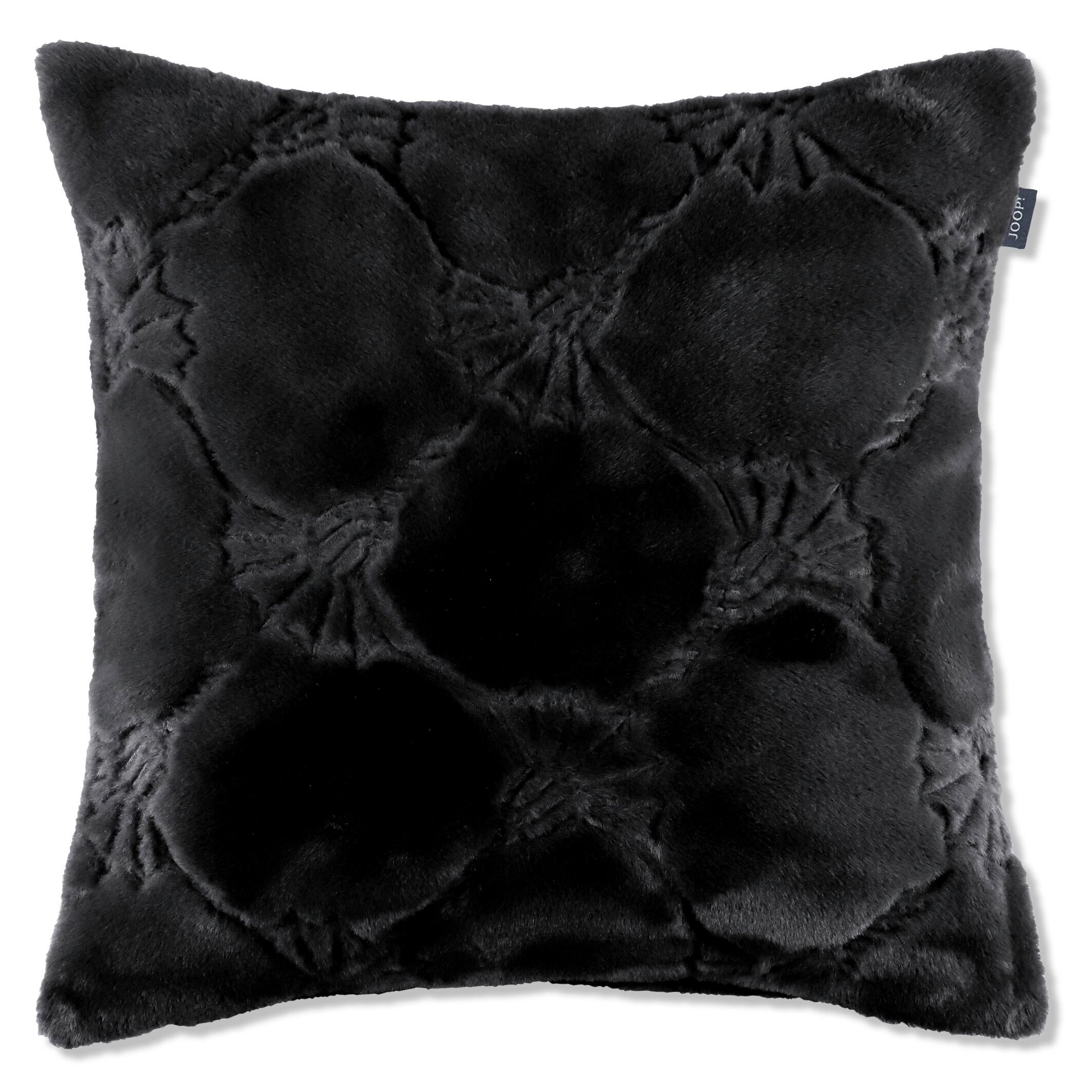 JOOP! COZY CORNFLOWER Zierkissenhülle 50x50 cm, Schwarz