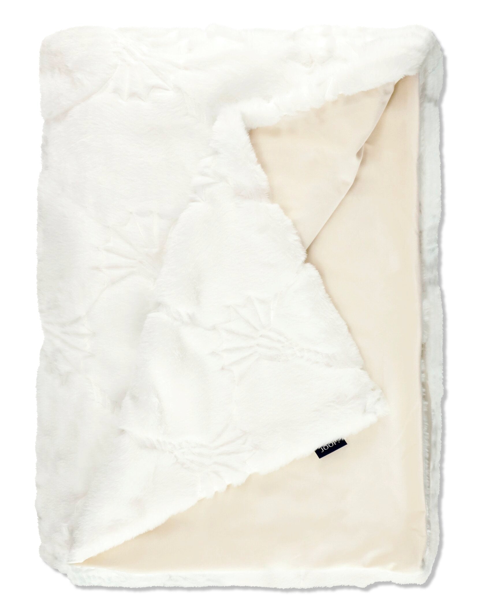 JOOP! COZY CORNFLOWER Plaid 130x170 cm, Weiß