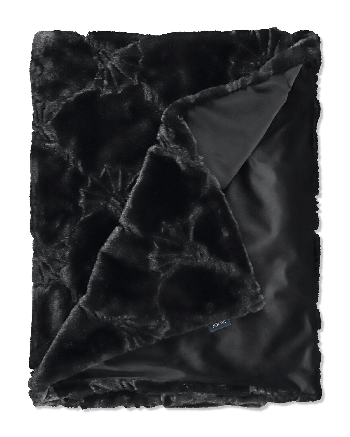 JOOP! COZY CORNFLOWER Plaid 130x170 cm, Schwarz