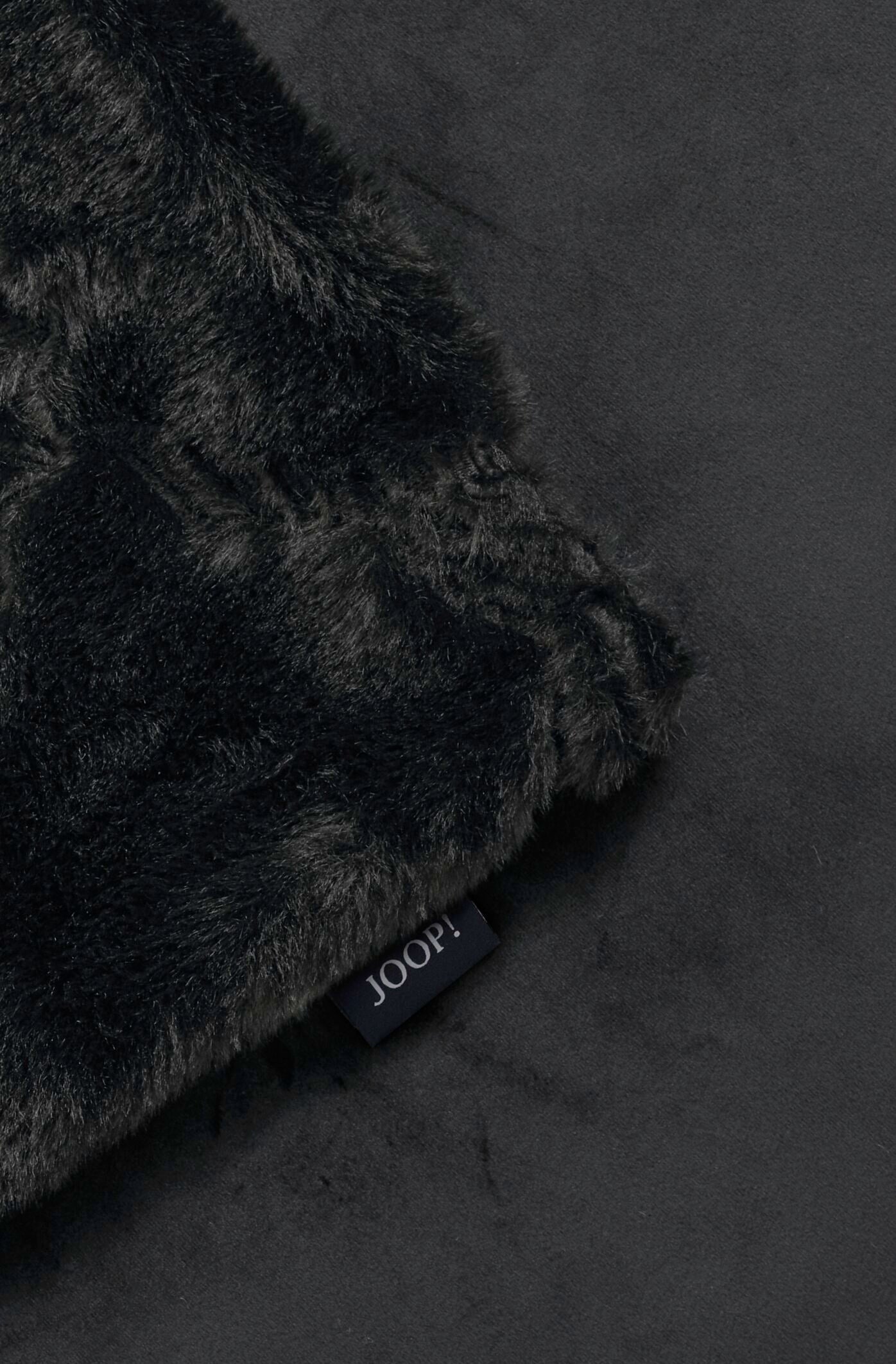 JOOP! COZY CORNFLOWER Plaid 130x170 cm, Schwarz