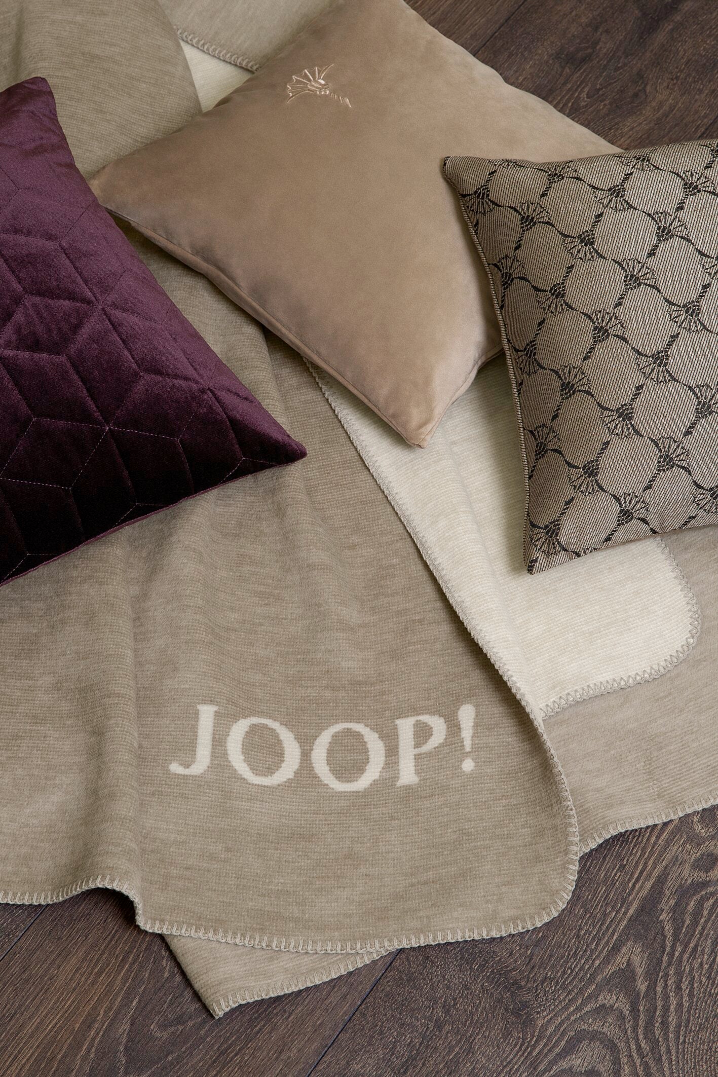 JOOP! COZY Zierkissenhülle 40x40 cm, Sand