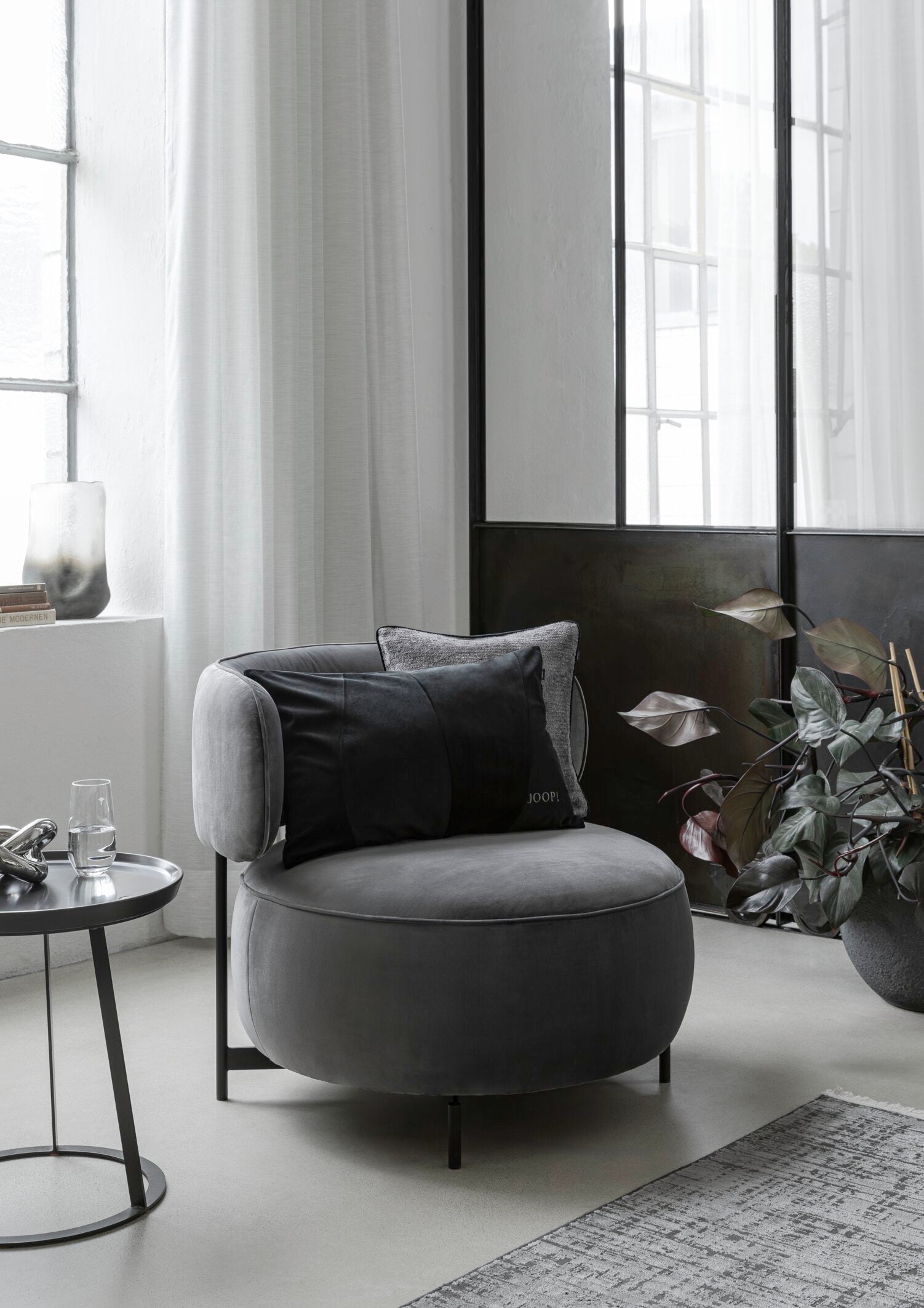 JOOP! DECOR Zierkissenhülle 40x60 cm, Schwarz