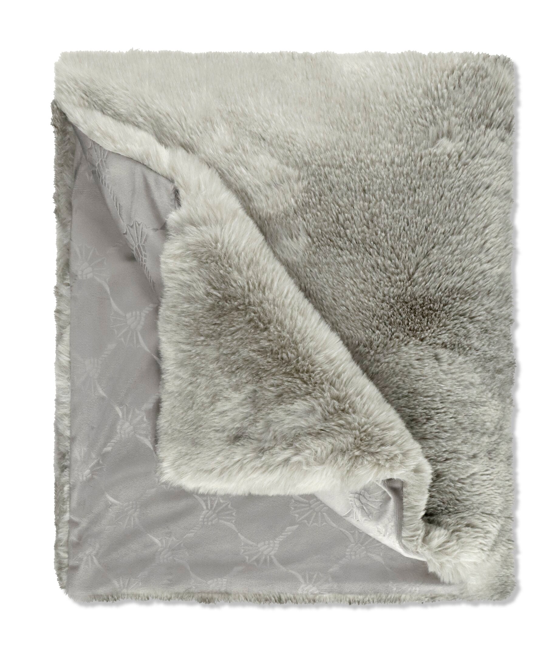 JOOP! EMBRACE Plaid 130x170 cm, Grau