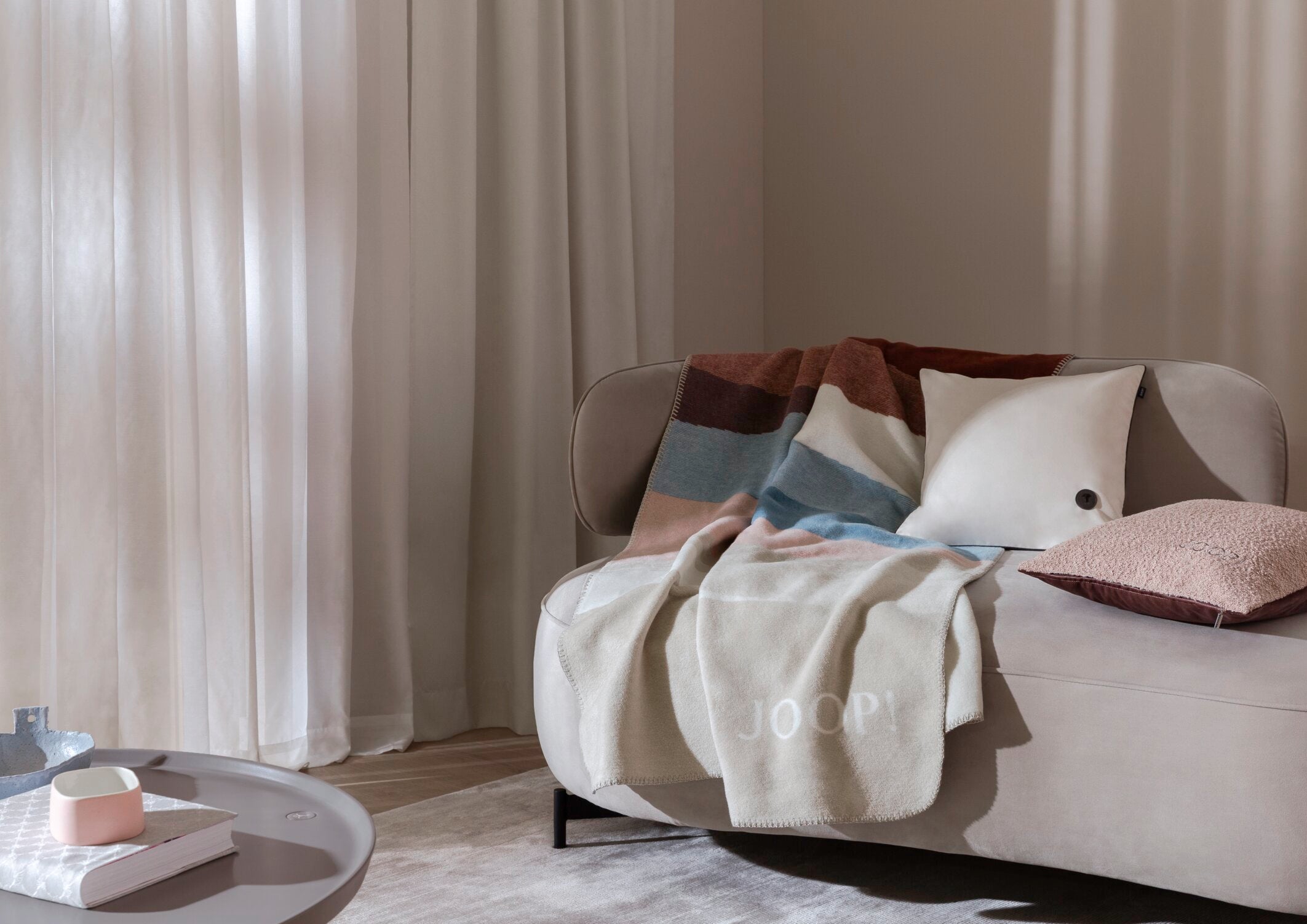 JOOP! ESSENTIAL Zierkissenhülle 40x40 cm, Creme