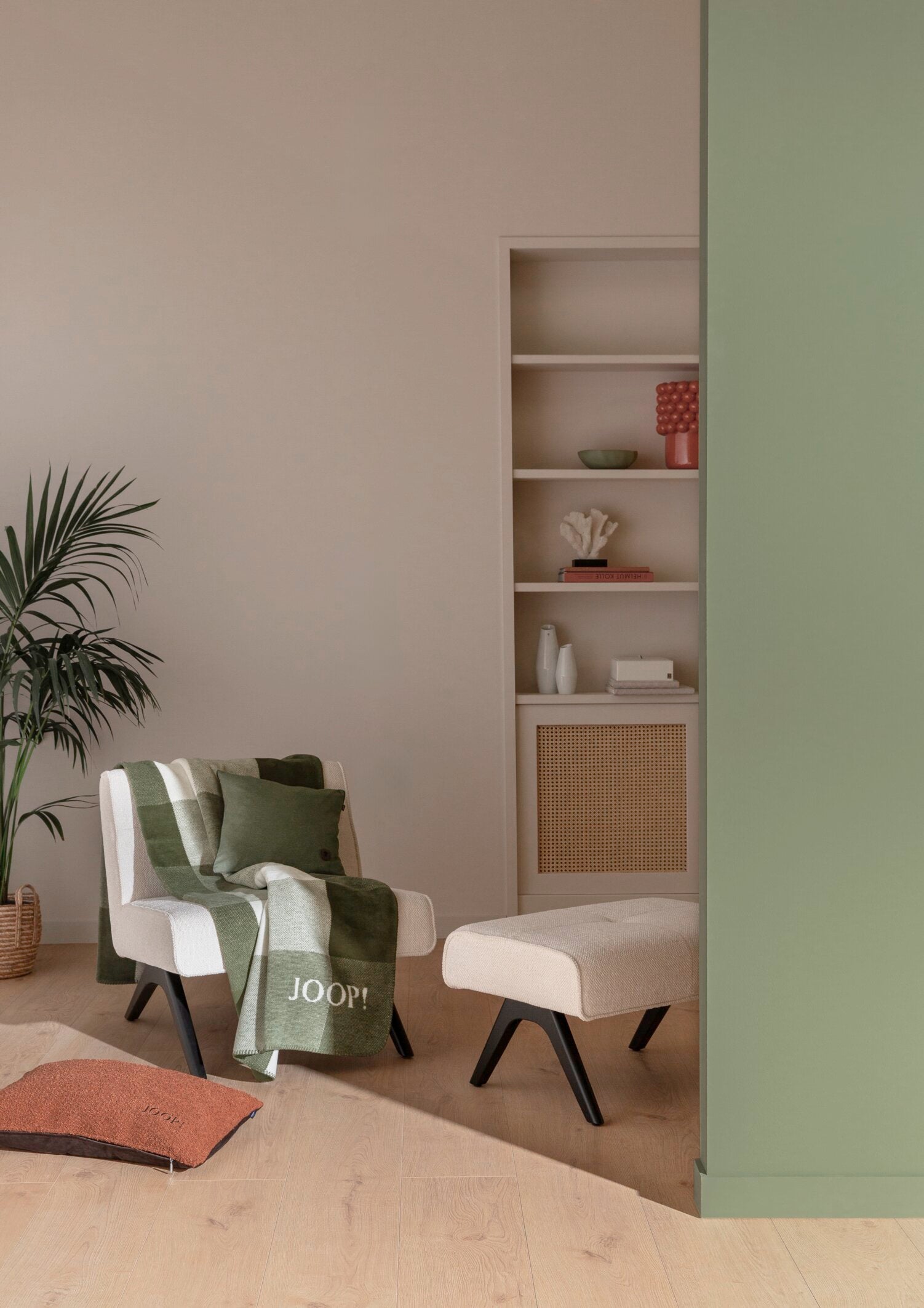 JOOP! ESSENTIAL Zierkissenhülle 40x40 cm, Oliv