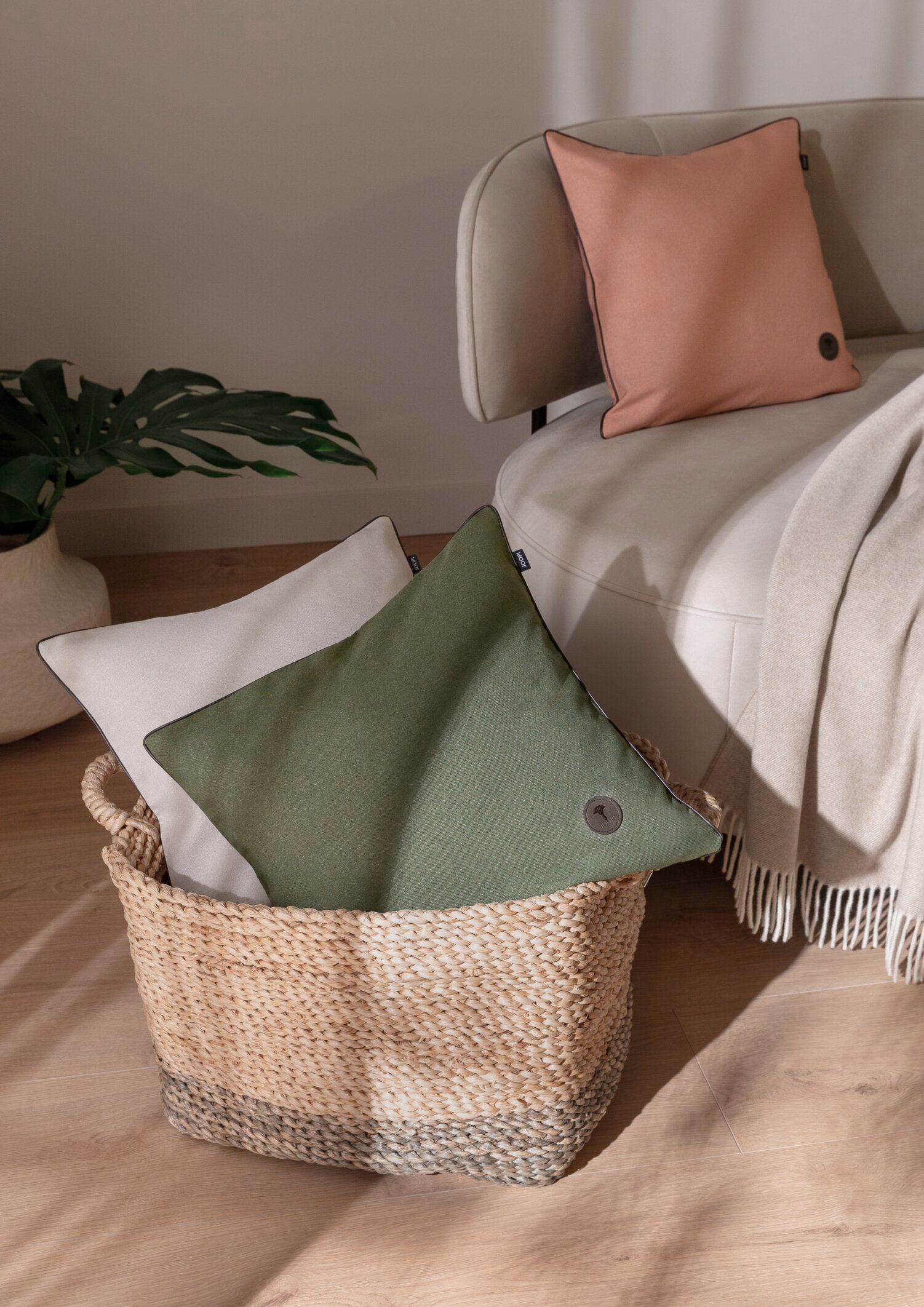 JOOP! ESSENTIAL Zierkissenhülle 40x40 cm, Melon