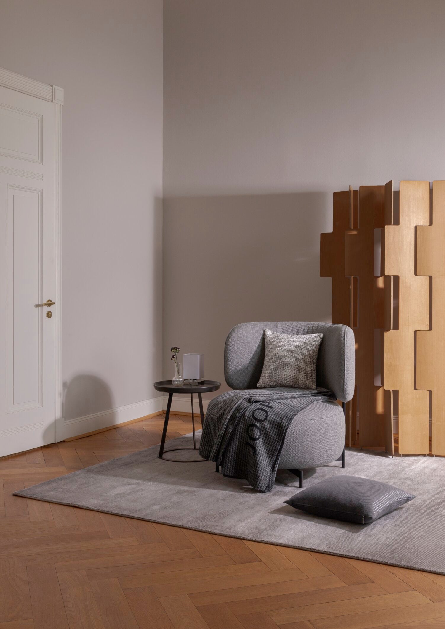 JOOP! GRAND Zierkissenhülle 40x40 cm, Anthrazit