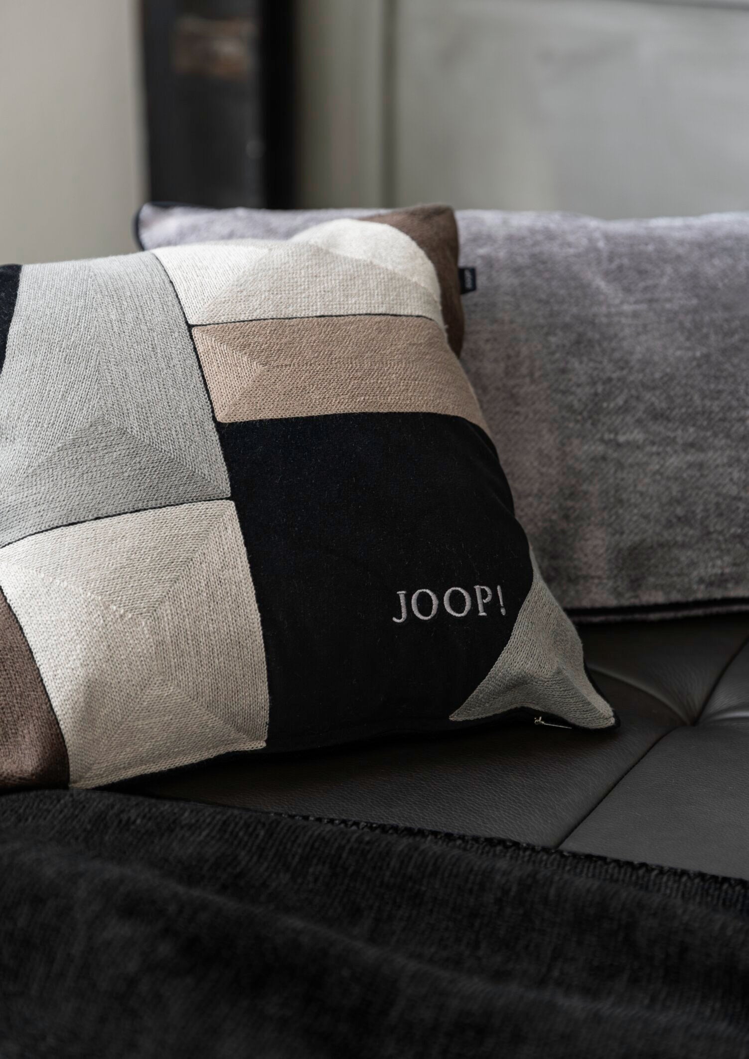 JOOP! GRAPHIC Zierkissenhülle 40x40 cm, Grau