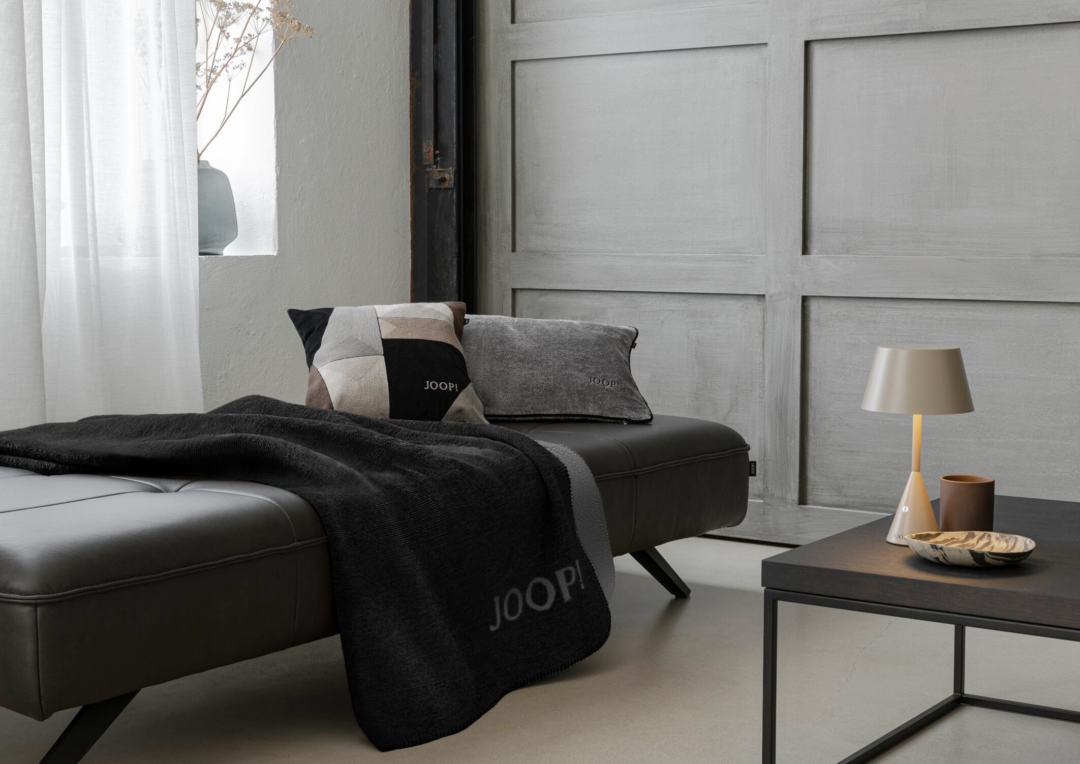 JOOP! GRAPHIC Zierkissenhülle 40x40 cm, Grau