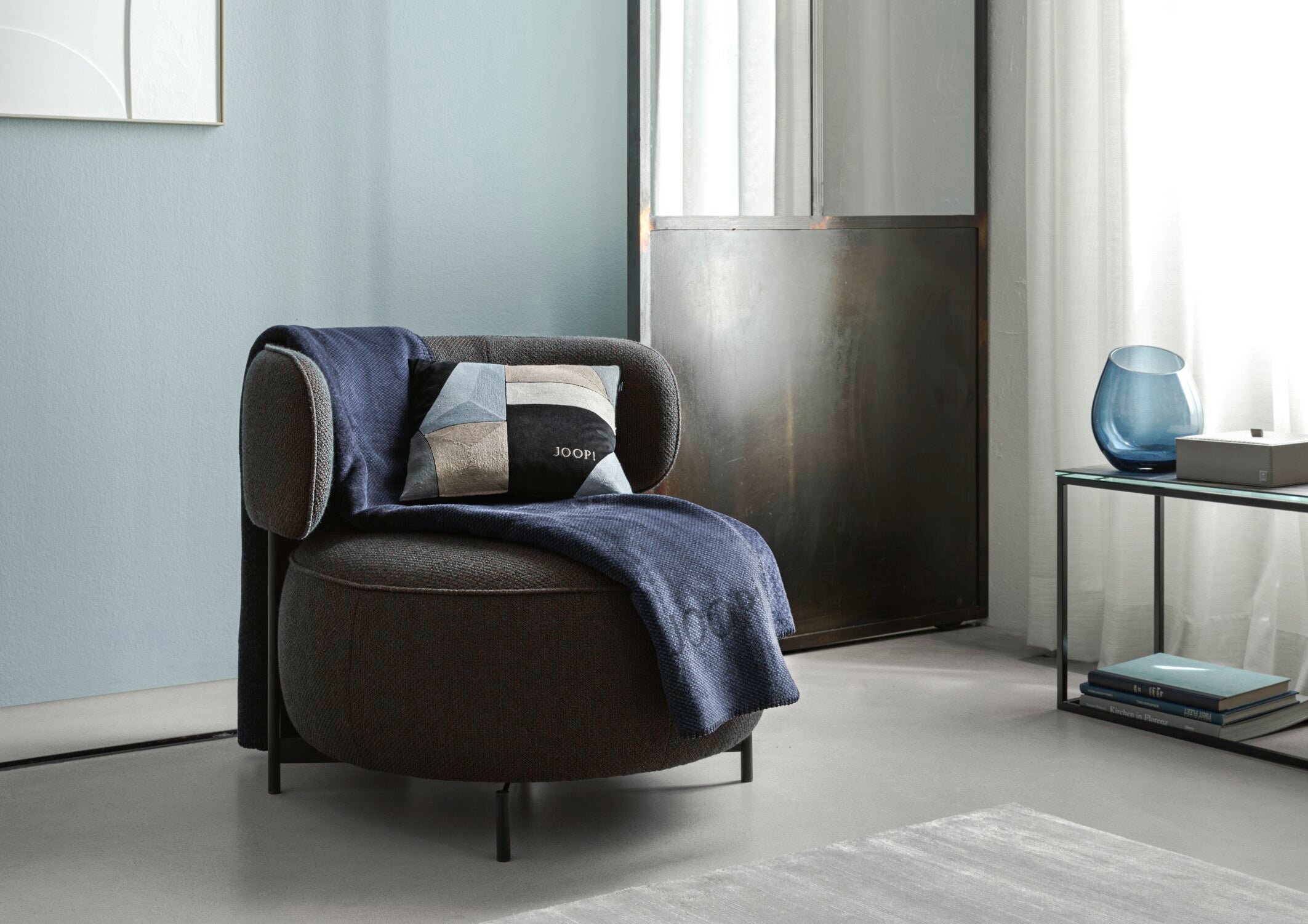 JOOP! GRAPHIC Zierkissenhülle 40x40 cm, Eisblau