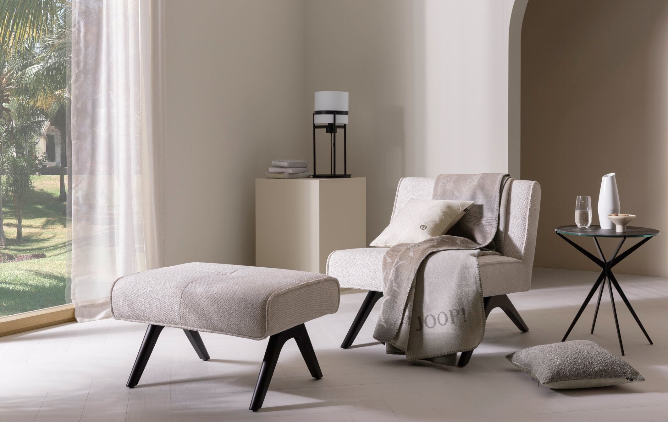 JOOP! MOTION Zierkissenhülle 40x40 cm, Creme