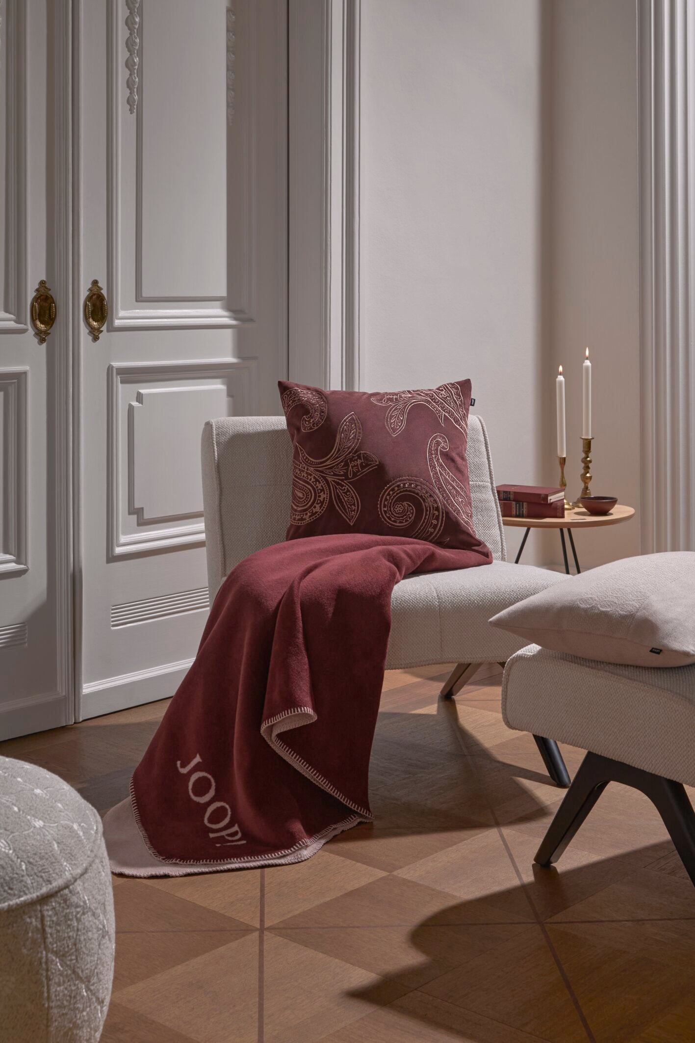 JOOP! PAISLEY Zierkissenhülle 50x50 cm, Rouge