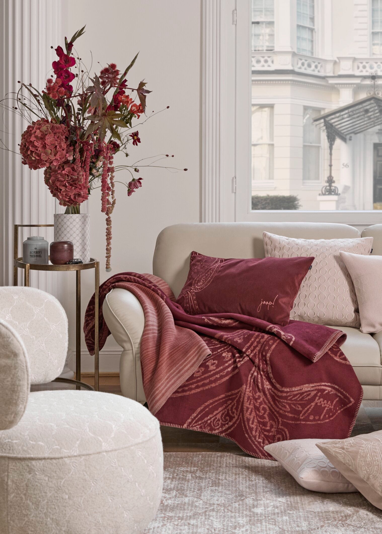 JOOP! PAISLEY Zierkissenhülle 40x60 cm, Rouge