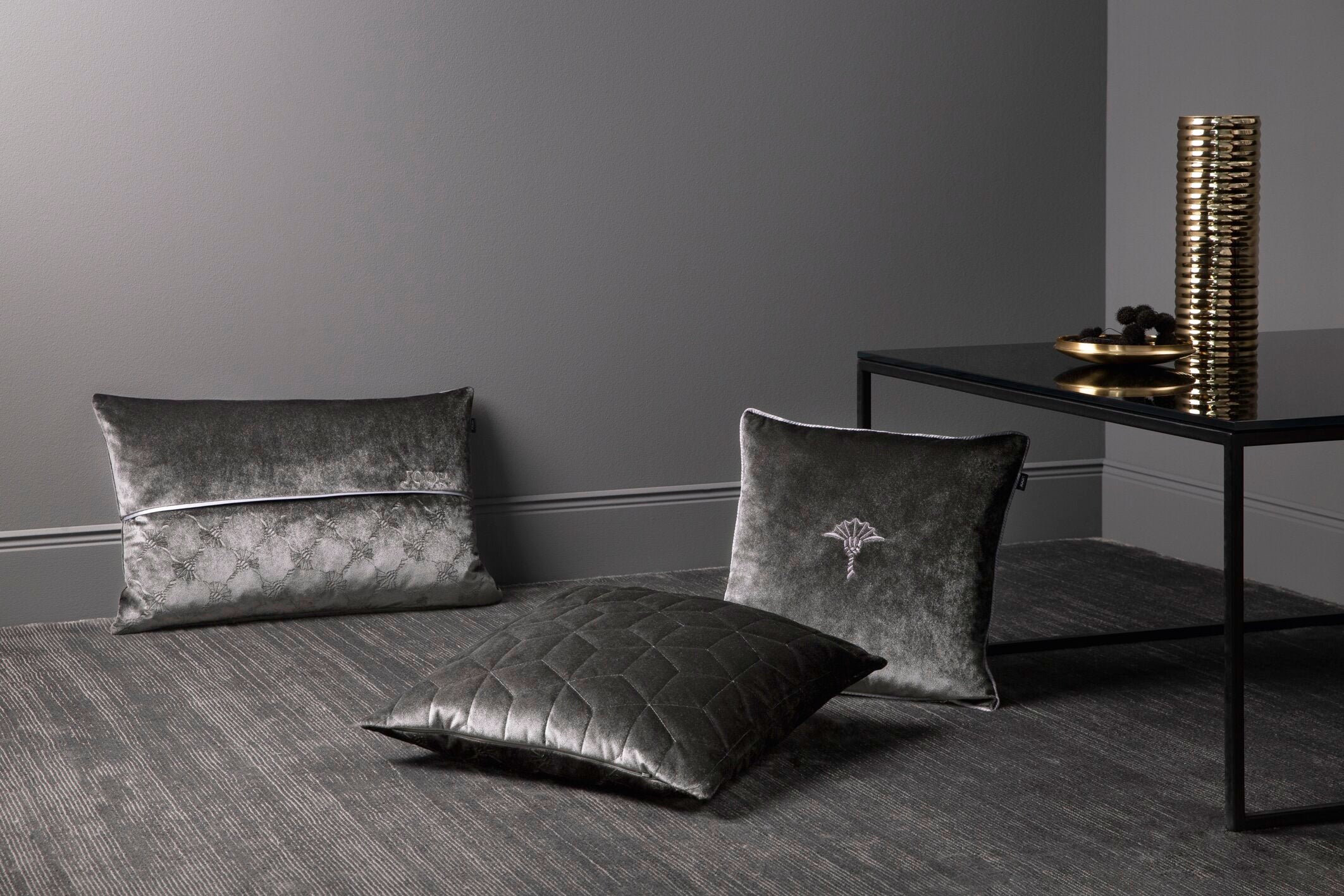 JOOP! SCENE Zierkissenhülle 38x58 cm, Anthrazit