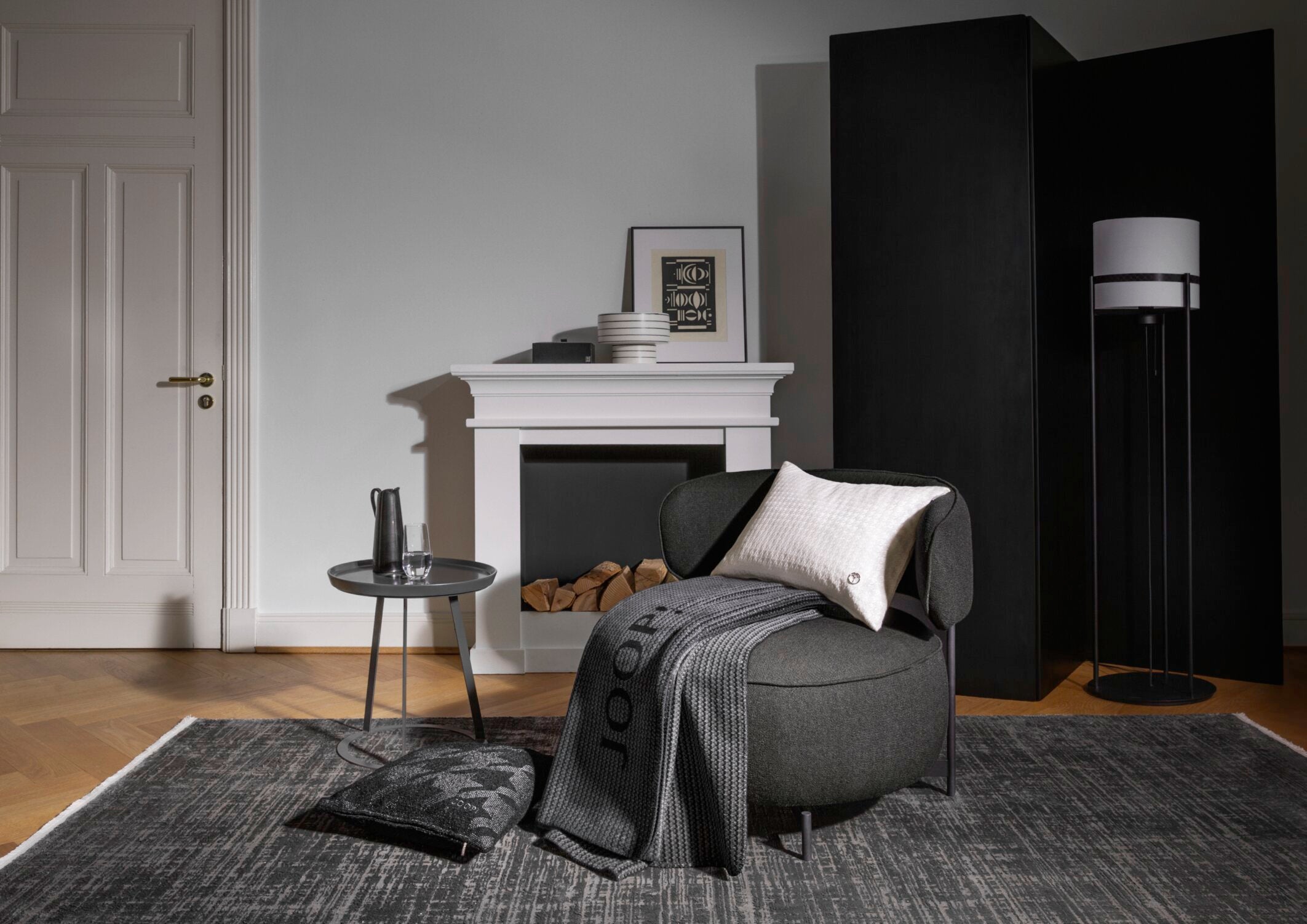 JOOP! SELECT Zierkissenhülle 45x45 cm, Schwarz