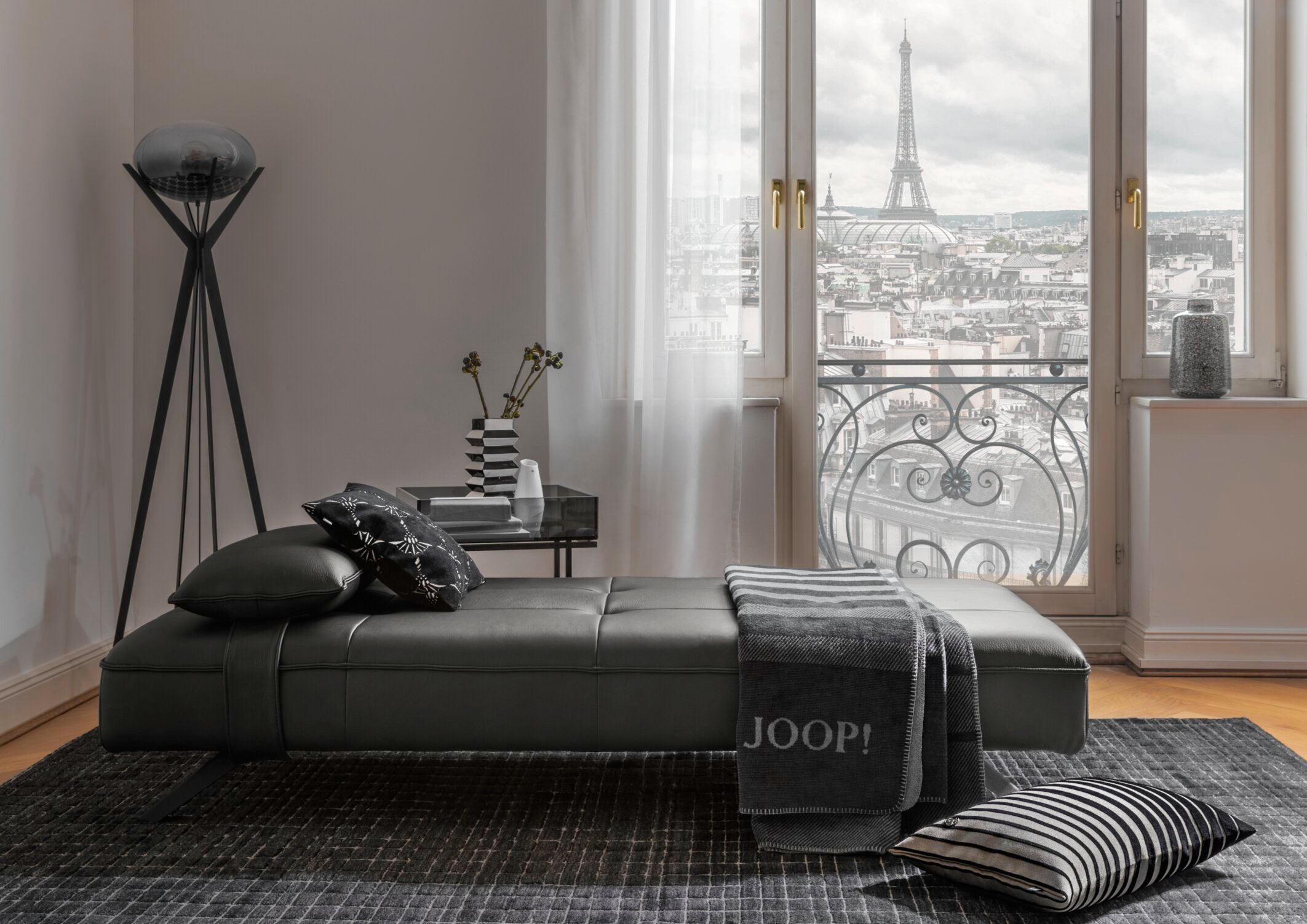 JOOP! SHUTTER Zierkissenhülle 40x60 cm, Schwarz