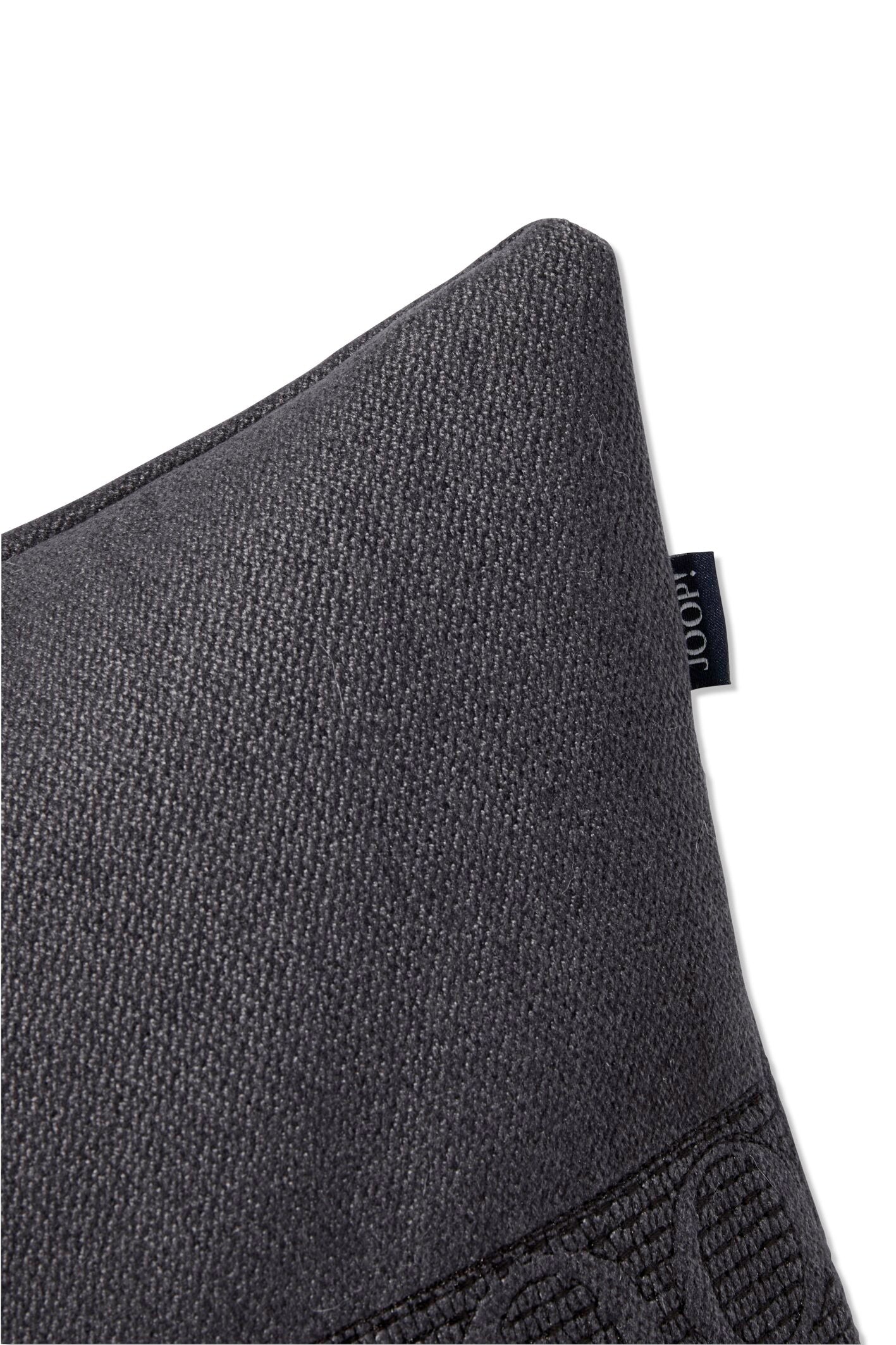 JOOP! SIGNATURE STRIPES Zierkissenhülle 40x60 cm, Anthrazit