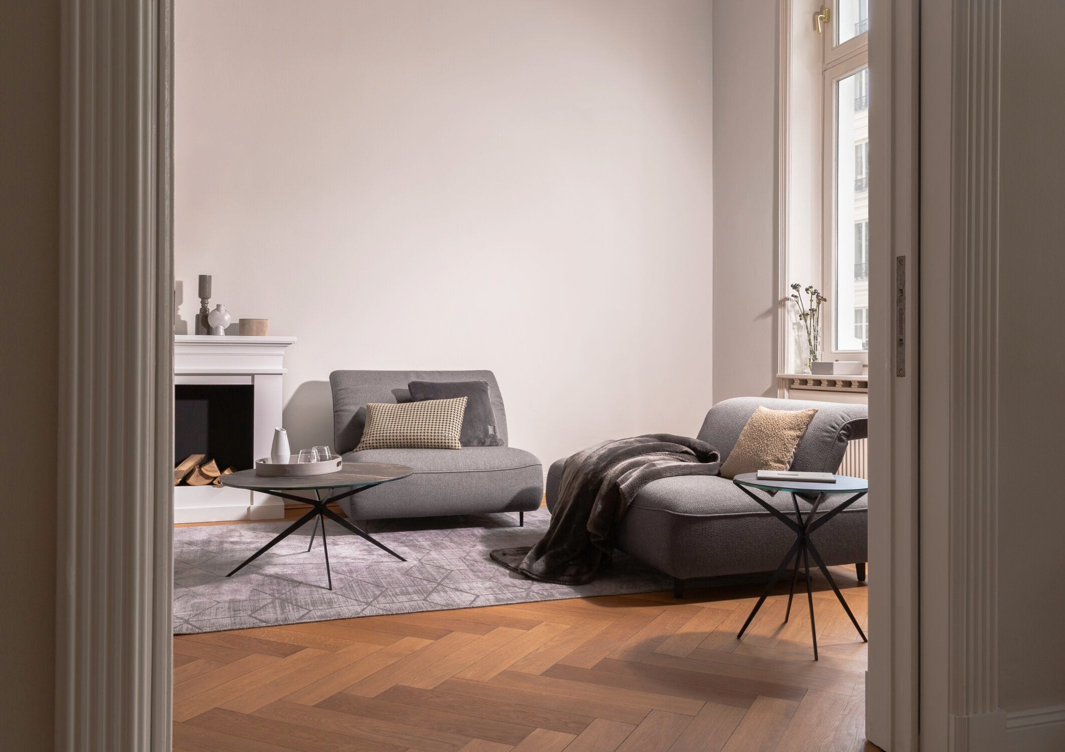 JOOP! SLEEK Plaid 150x200 cm, Stein