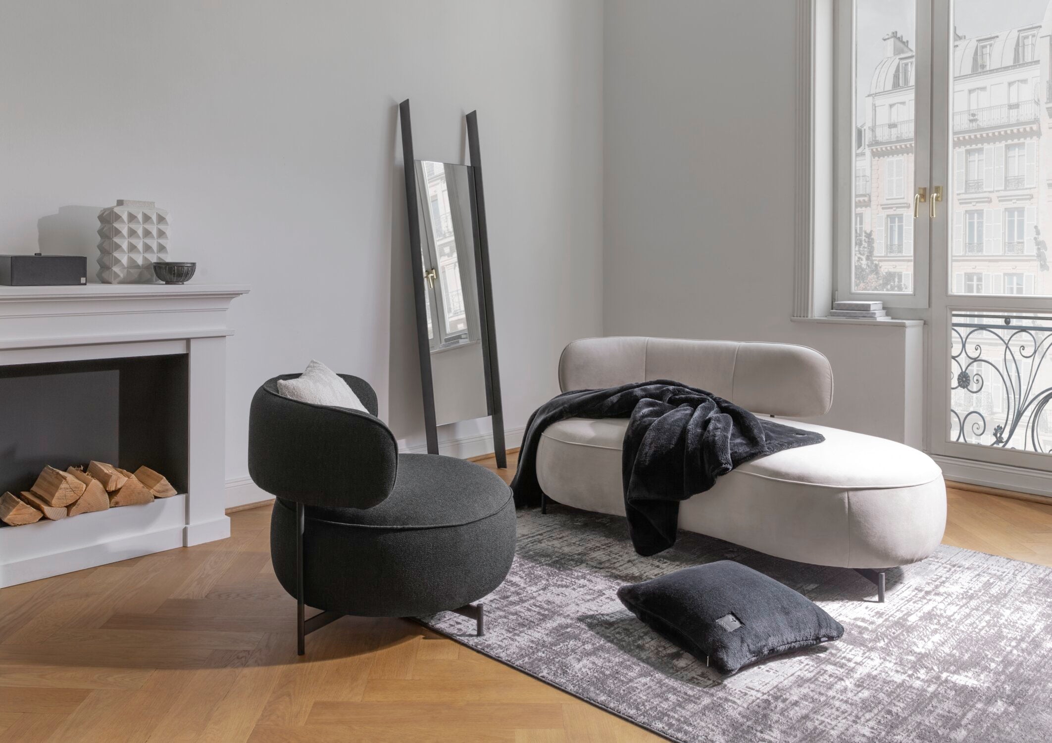 JOOP! SLEEK Plaid 150x200 cm, Schwarz