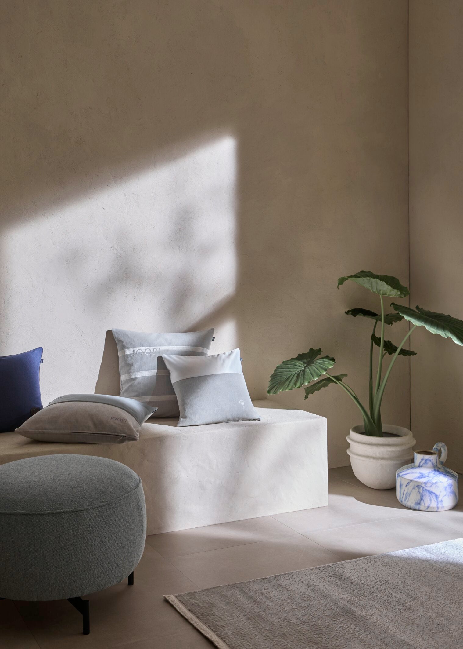 JOOP! SPLIT Zierkissenhülle 50x50 cm, Silber