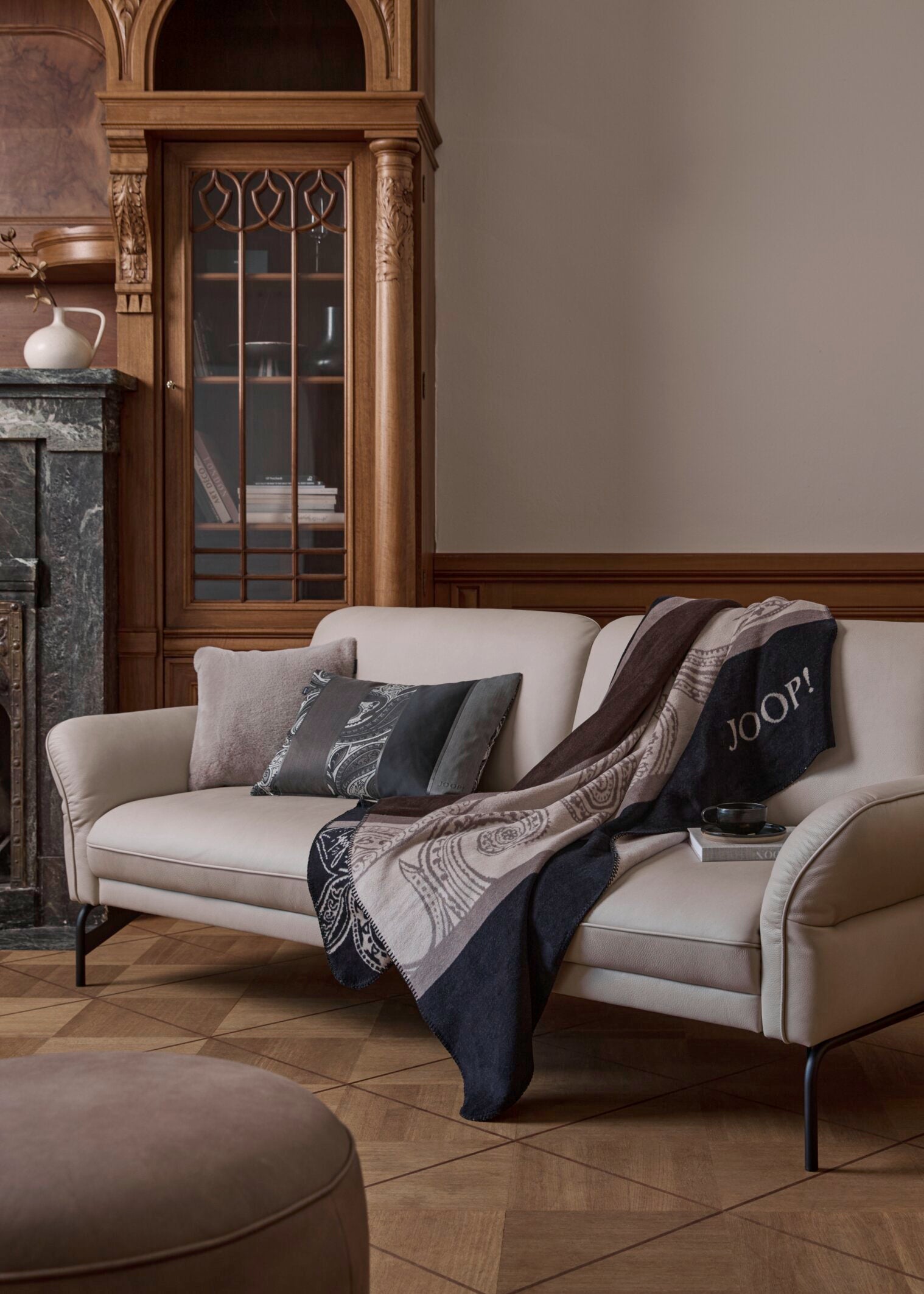 JOOP! PAISLEY STRIPES Wohndecke 150x200 cm, Schwarz