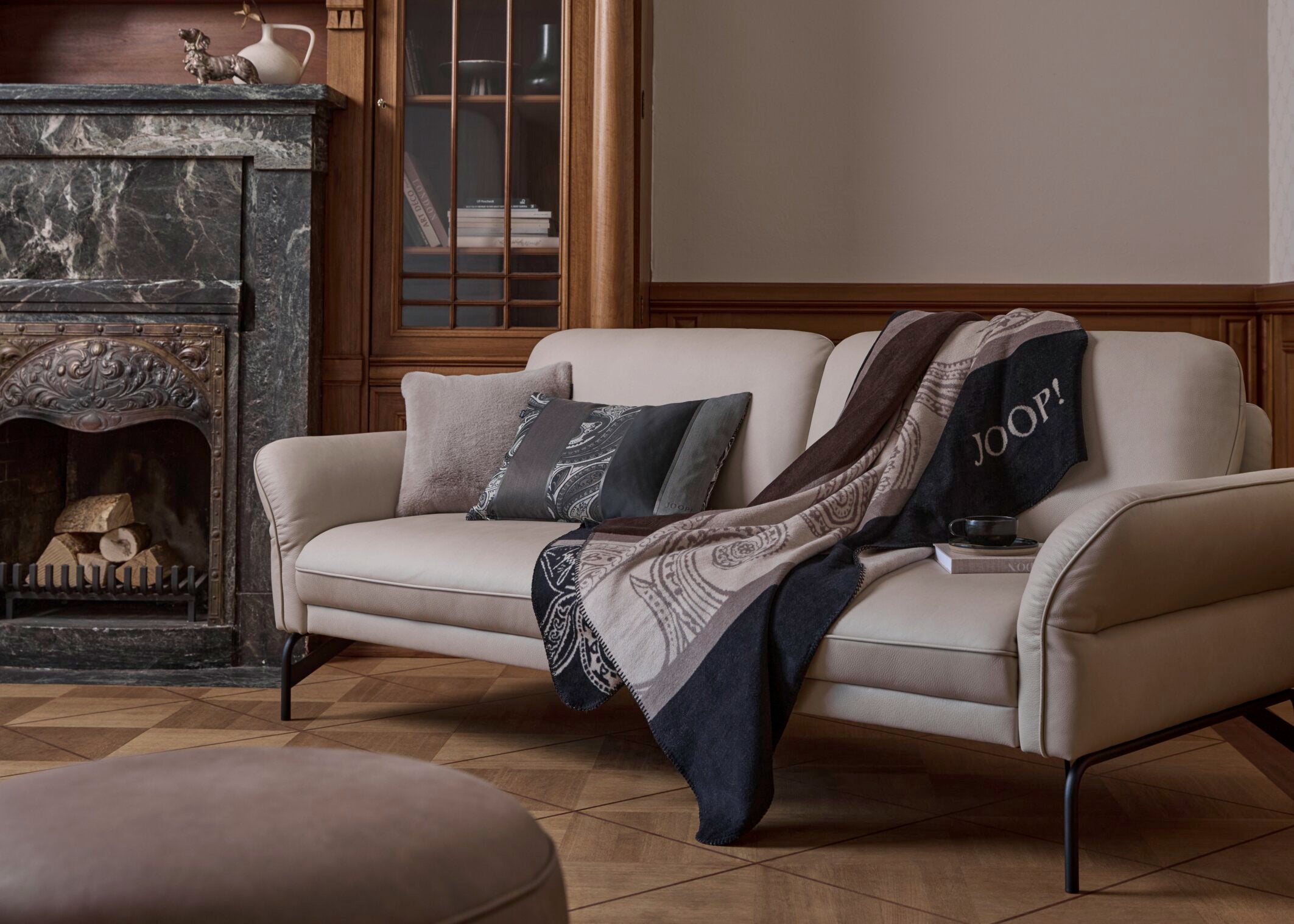 JOOP! PAISLEY STRIPES Wohndecke 150x200 cm, Schwarz