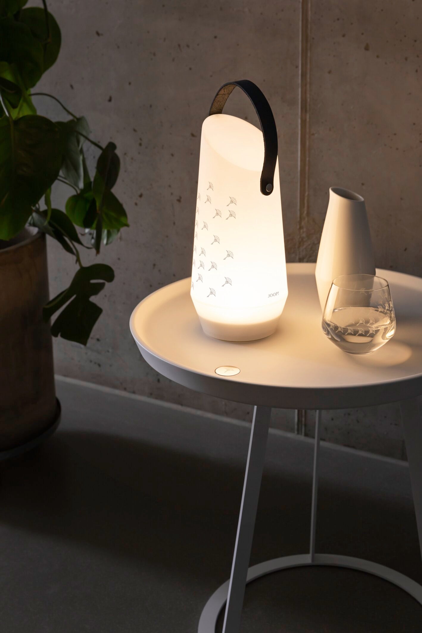 JOOP! MOVE LIGHTS LED Akkuleuchte, Weiß, 28 cm, Ø13 cm