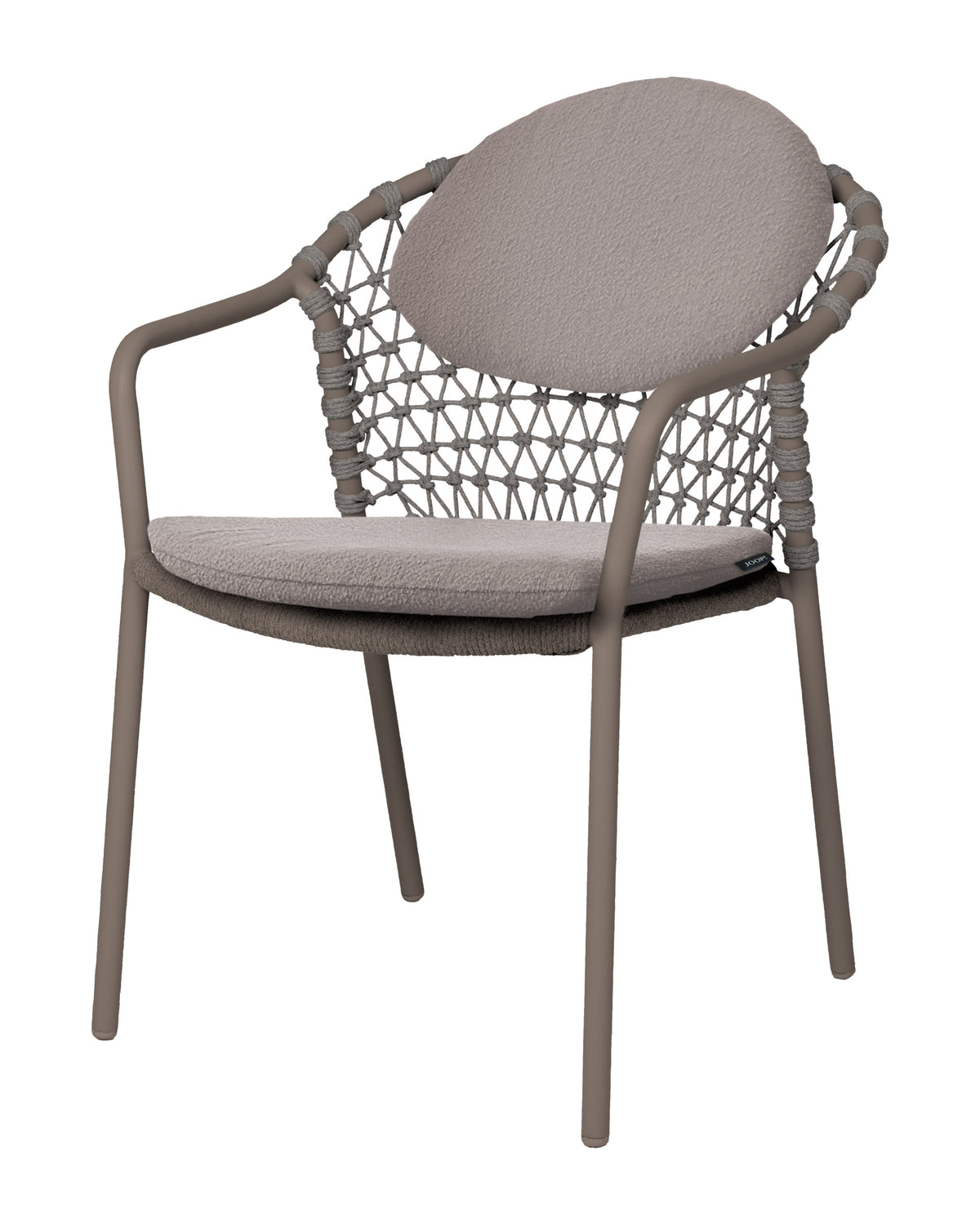 JOOP! KNOTS STACKING DINING CHAIR EARTH WITH 2 CUSHIONS