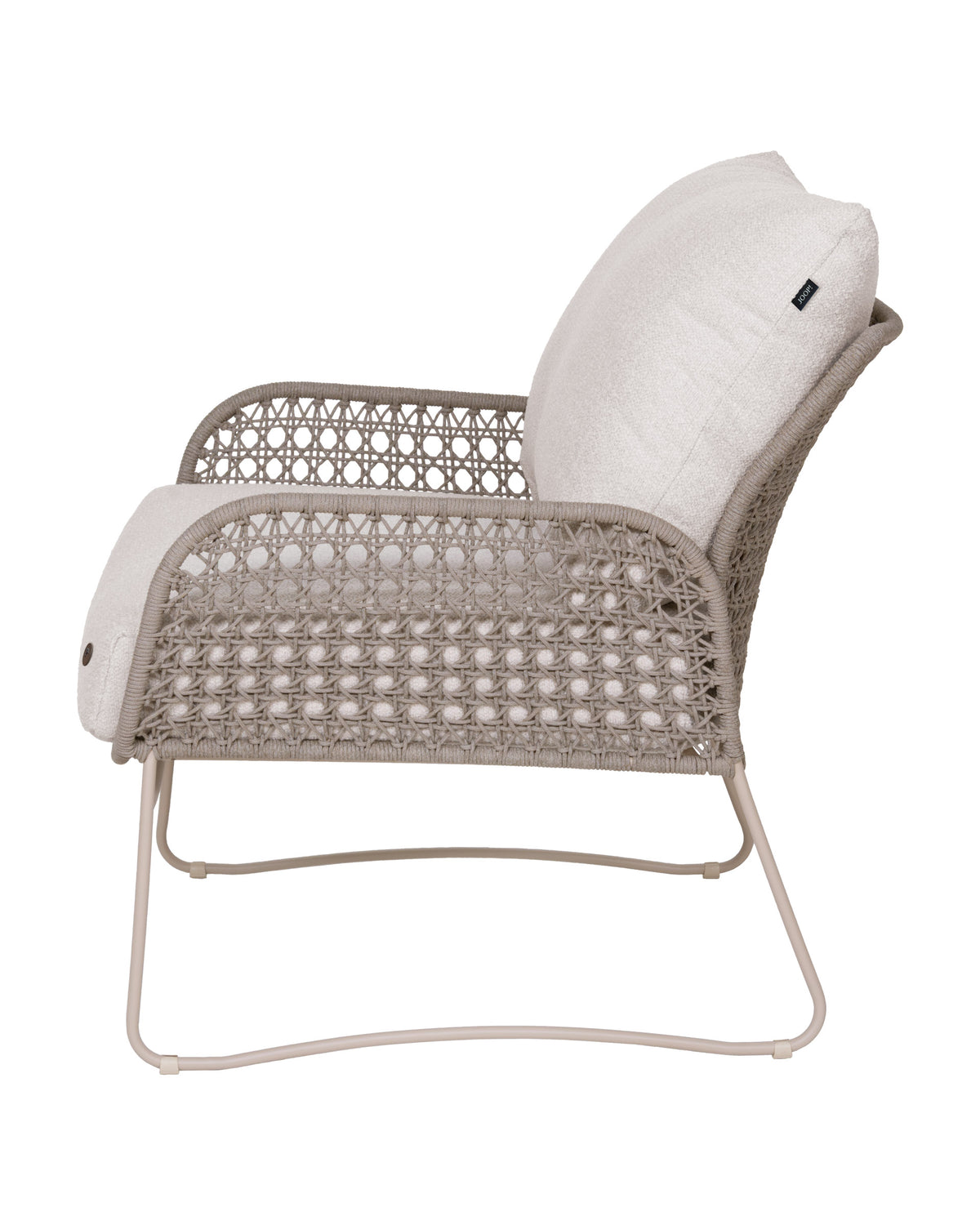 JOOP! MESH LIVING CHAIR CREAM WITH 2 CUSHIONS